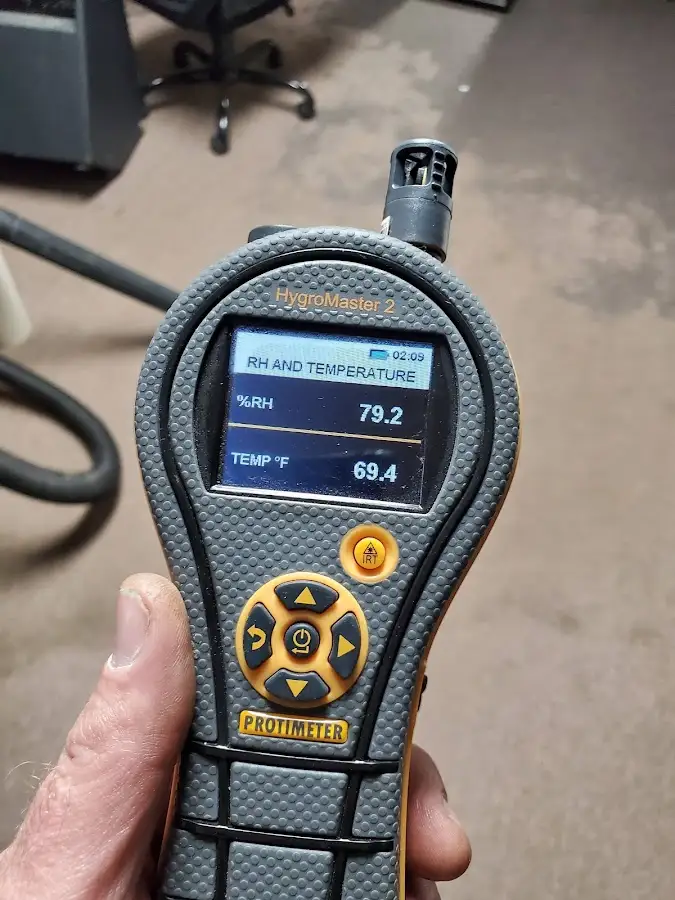 Moisture meter humidity assessment for Fire & Smoke Damage Restoration in Colonie